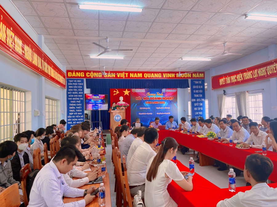 Trường Trung cấp Quốc tế Khôi Việt TP.HCM phối hợp cùng Trung tâm GDNN-GDTX thành phố Vĩnh Long tổ chức Chương trình “Kết nối Doanh nghiệp” năm 2023.
