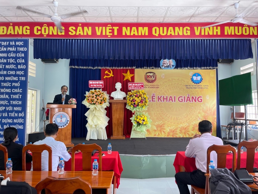 Khai giảng hệ trung cấp năm học 2023 - 2024 tại tỉnh Vĩnh Long