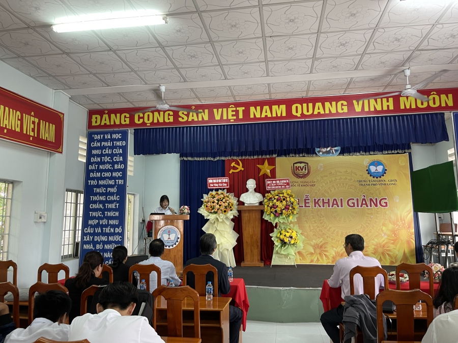 Khai giảng hệ trung cấp năm học 2023 - 2024 tại tỉnh Vĩnh Long