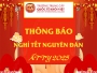 Thông báo nghỉ Tết Nguyên đán Ất Tỵ 2025